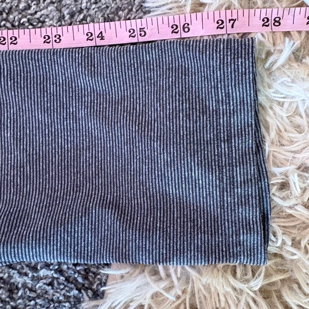 REI Long Sleeve Shirt Mens XL Grey Micro Stripe Raglan Crew Neck Hiking Gorpcore - Picture 5 of 11